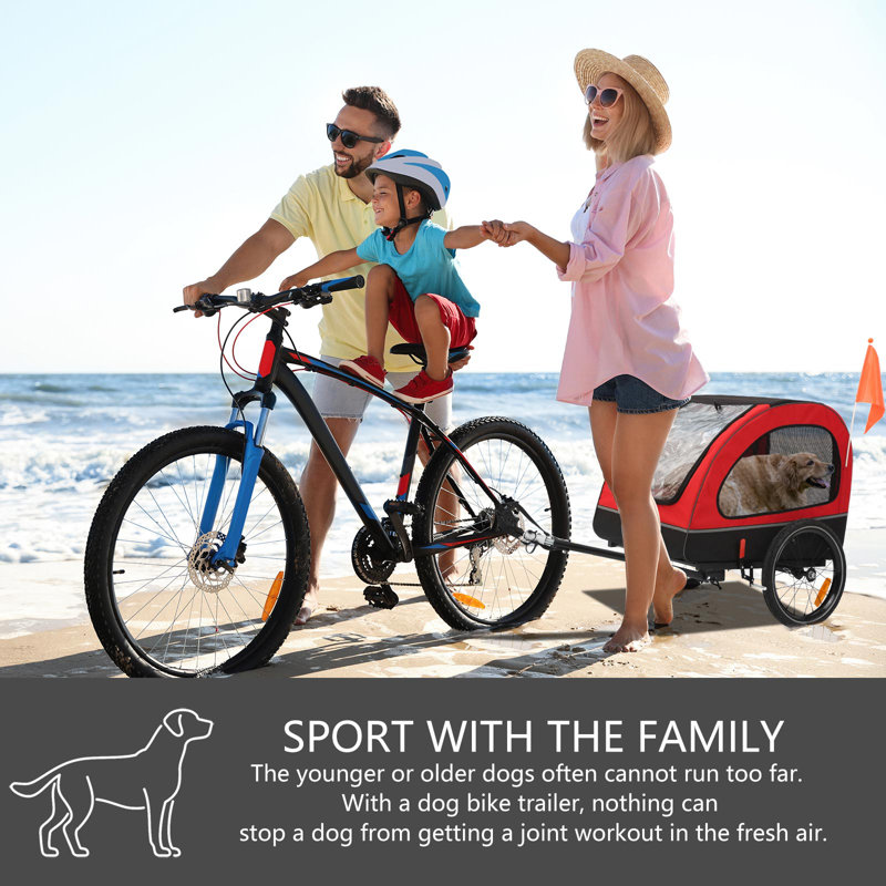 sepnine dog bike trailer